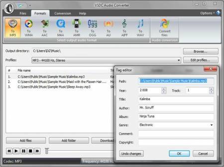 ������� VSDC Free Audio Converter