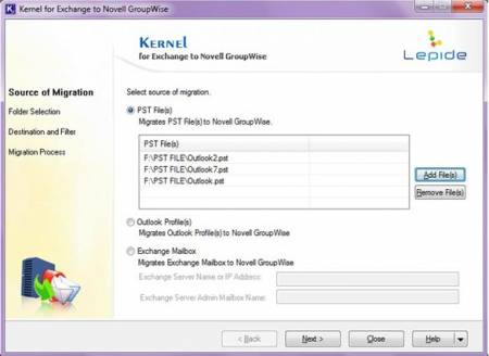 ������� Exchange to GroupWise Migration