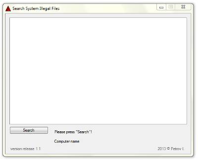 ������� Search System Illegal Files
