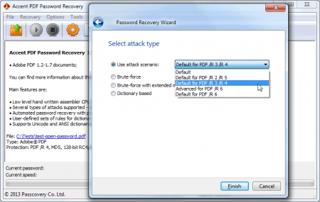������� Accent PDF Password Recovery