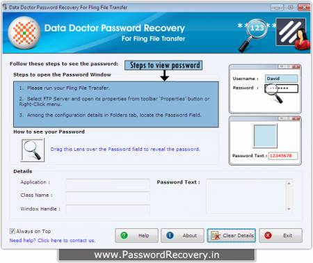 ������� Fling File Transfer Password Recovery