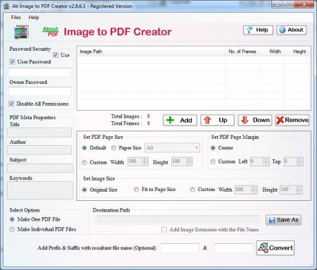  Ab Image to PDF Creator