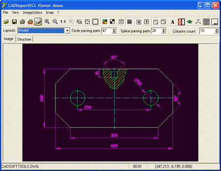  CAD VCL: dwg, dxf, plt, cgm, svg