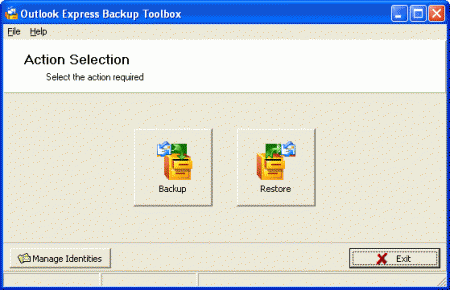  Outlook Express Backup Toolbox
