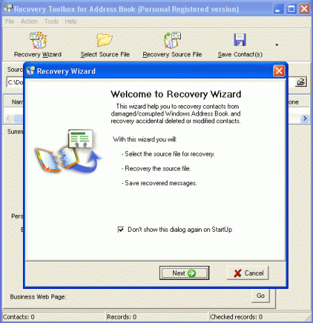  Recovery Toolbox for Address Book