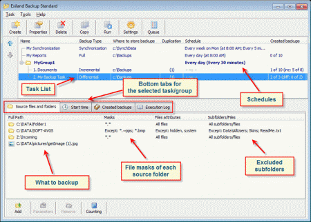 ������� Exiland Backup Standard