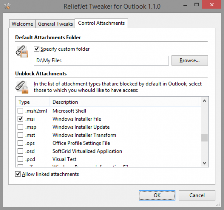  ReliefJet Tweaker for Outlook
