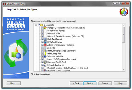 ������� Digital ObjectRescue Professional