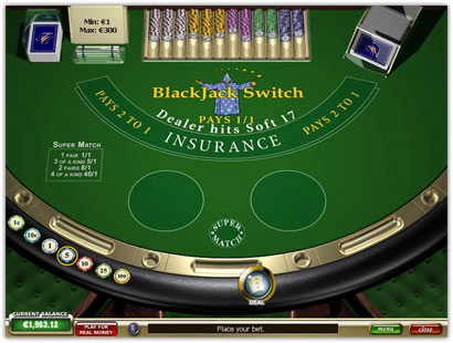������� Blackjack Switch Portable Multilingual