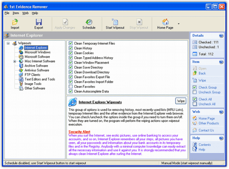  1st Evidence Remover