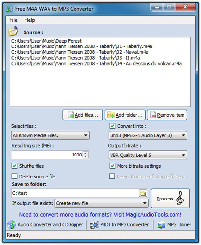  Free M4A to MP3 Converter