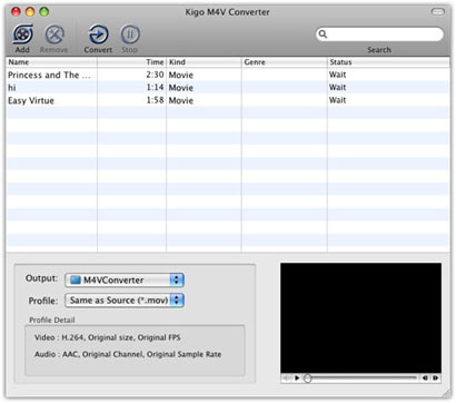  Kigo M4V Converter for Mac